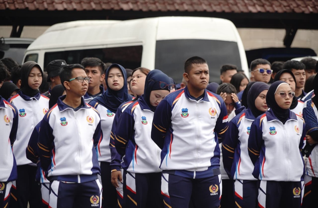Kontingen Kabupaten Garut menuju Porprov Jabar 2026.