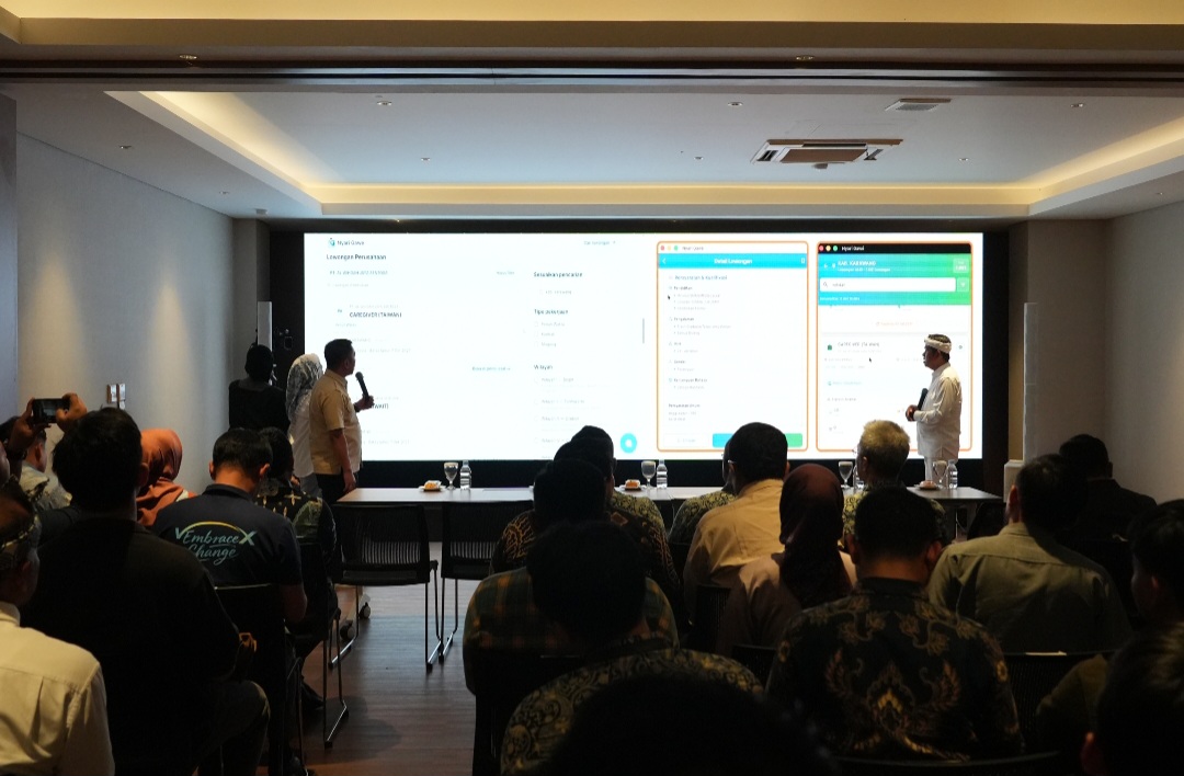 Suasana sosialisasi dan pemaparan program ketenagakerjaan Pemprov Jabar, termasuk pemanfaatan platform digital seperti aplikasi 